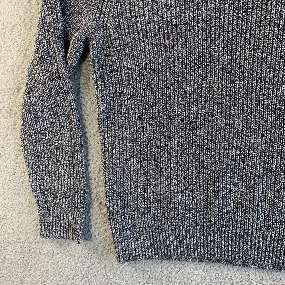 NEW Banana Republic Sweater‎ Mens Large Gray Wool Blend Chunky Knit Shawl Collar